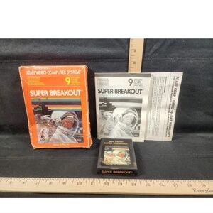 Super Breakout Atari 2600 Video Game Used Complete Untested